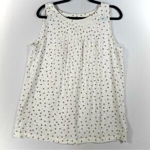 Loft Sleeveless micro print blouse